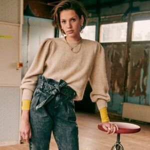 SEZANE Patti Jumper S Mottled Beige